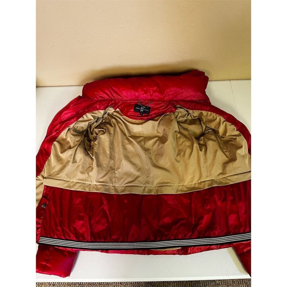 Happy Goat Lucky Women's Red Down Puffer Jacket Size S Winter Casual - Picture 8 of 16
